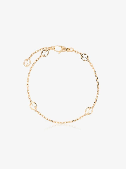 18k Yellow Gold Interlocking Gg Bracelet