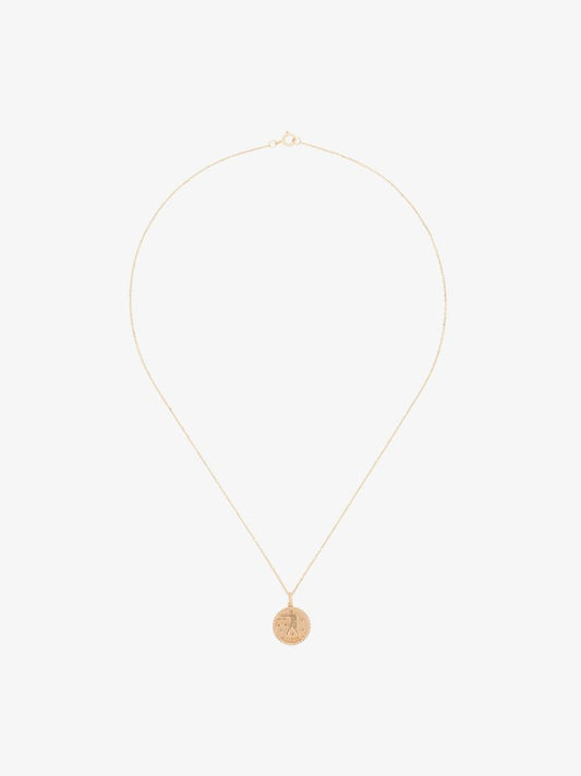 14kt Yellow Gold Libra Zodiac Necklace