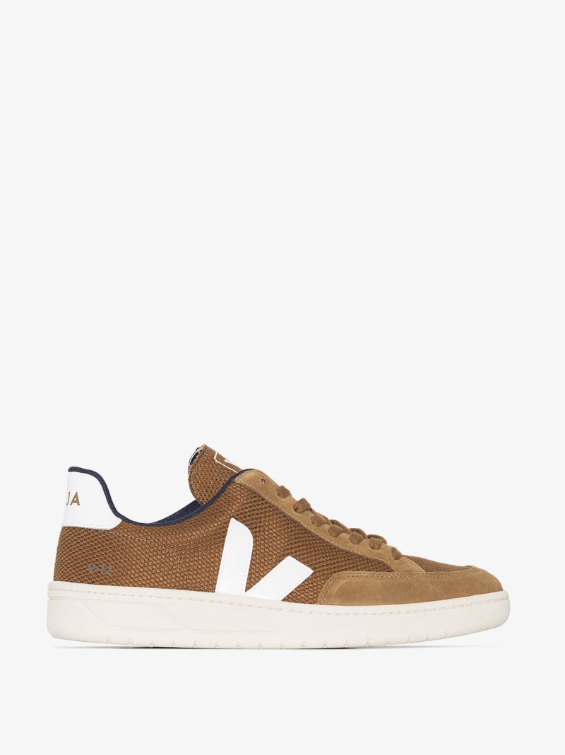 Brown V-12 Low Top Suede Sneakers