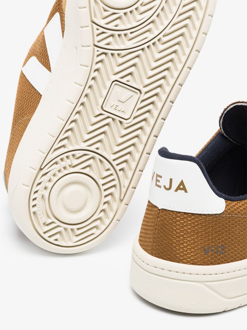 Brown V-12 Low Top Suede Sneakers