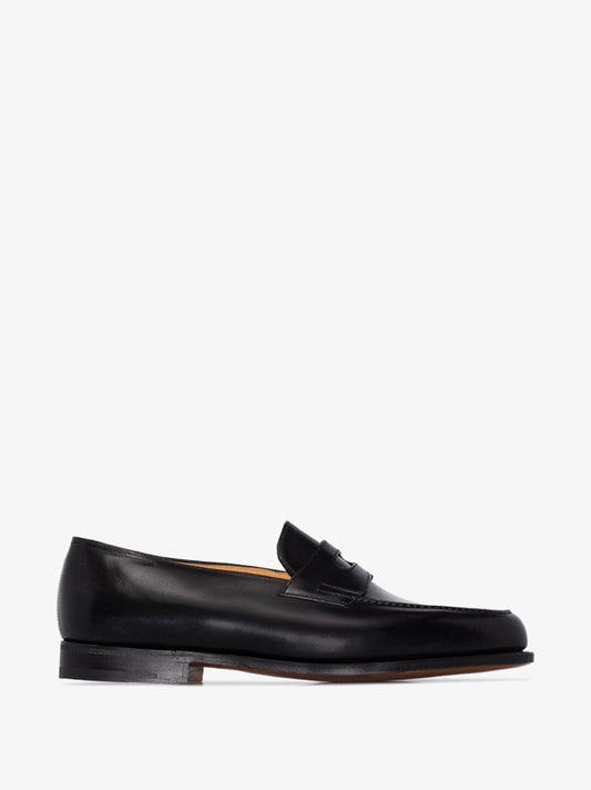 Black Lopez Leather Loafers