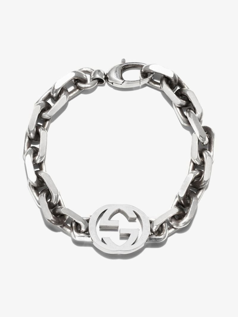 Sterling Silver Interlocking G Chain Bracelet