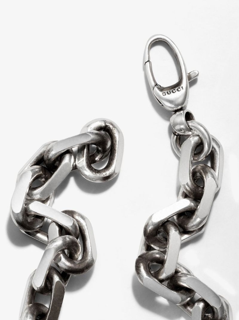 Sterling Silver Interlocking G Chain Bracelet
