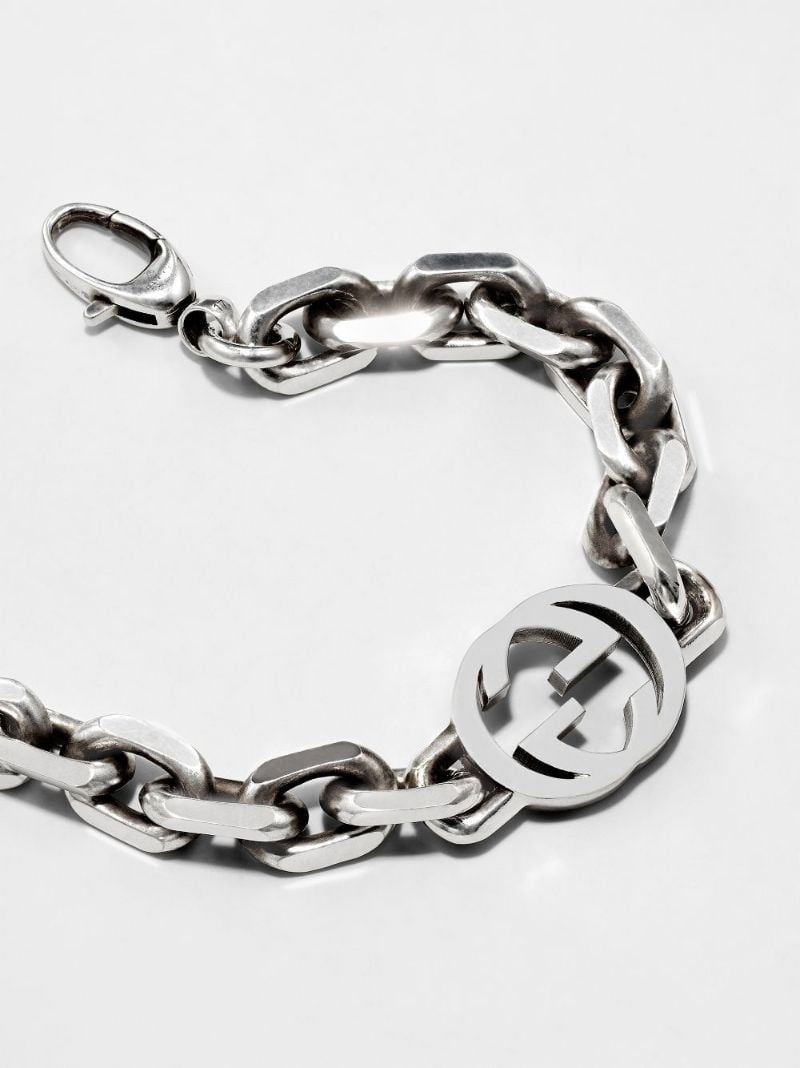 Sterling Silver Interlocking G Chain Bracelet