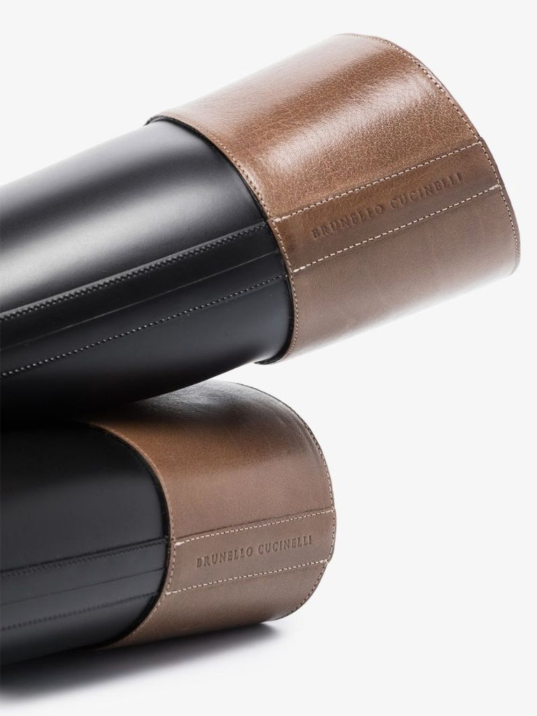 Black Stirrup Strap Rubber Riding Boots