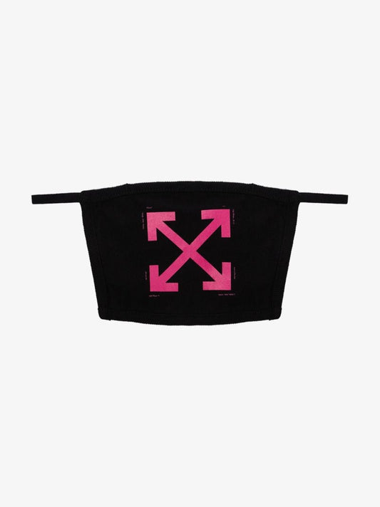 Black Arrows Print Cotton Face Mask