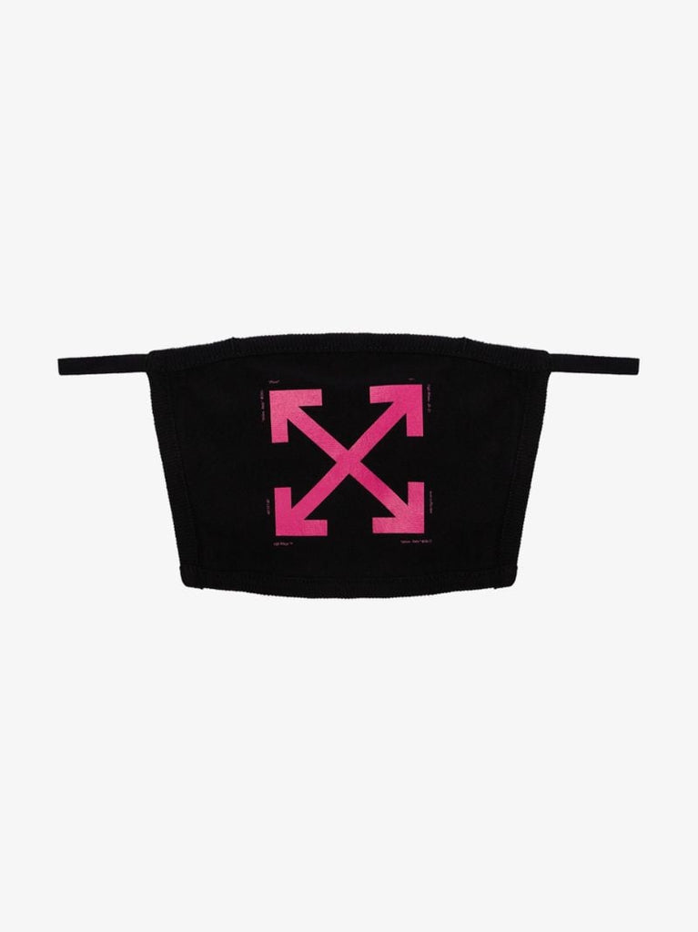 Black Arrows Print Cotton Face Mask