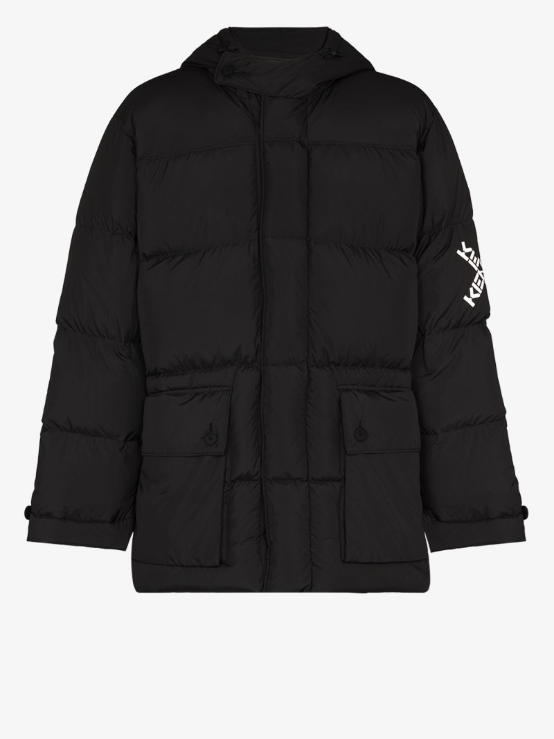 Logo Hooded Padded Jacket