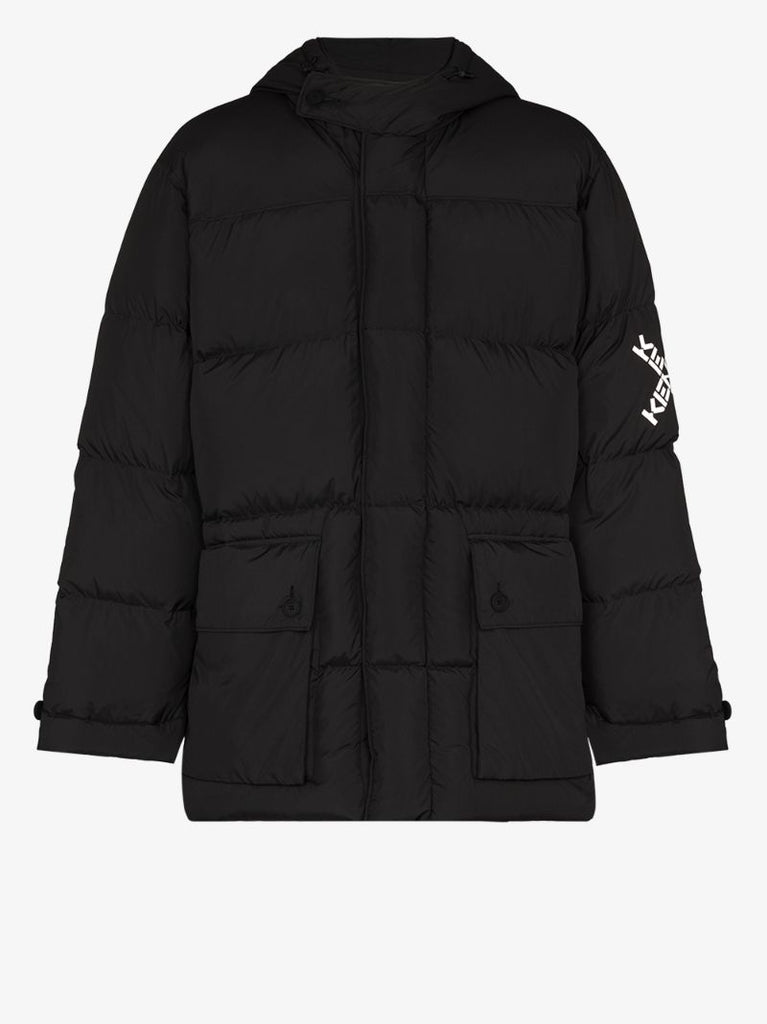 Logo Hooded Padded Jacket