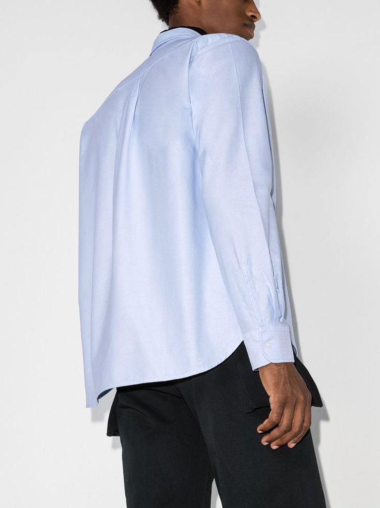 Embroidered Tiger Crest Cotton Shirt