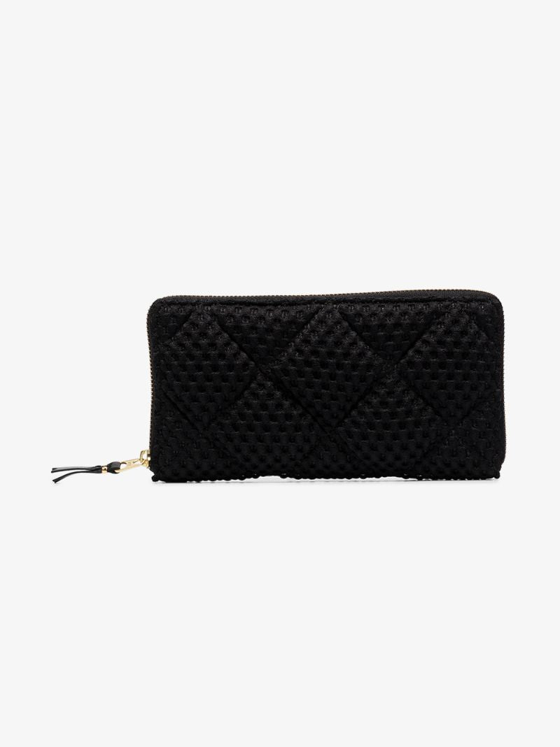 Black Fat Tortoise Zip-around Wallet