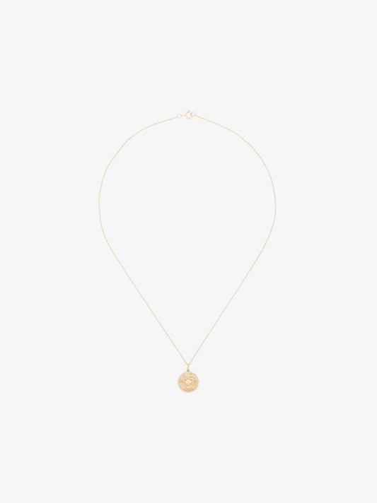 14kt Yellow Gold Cancer Zodiac Pendant Necklace
