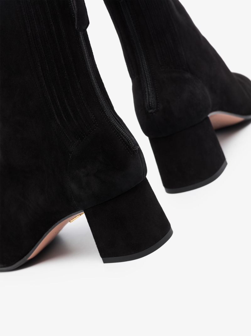 Black Saint HonorÃ_x0083_Â© 50 Suede Ankle Boots