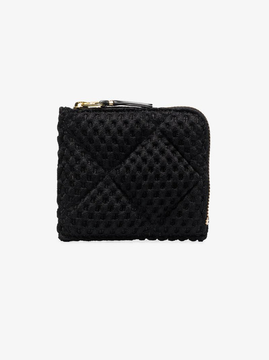 Black Fat Tortoise Half-zip Wallet