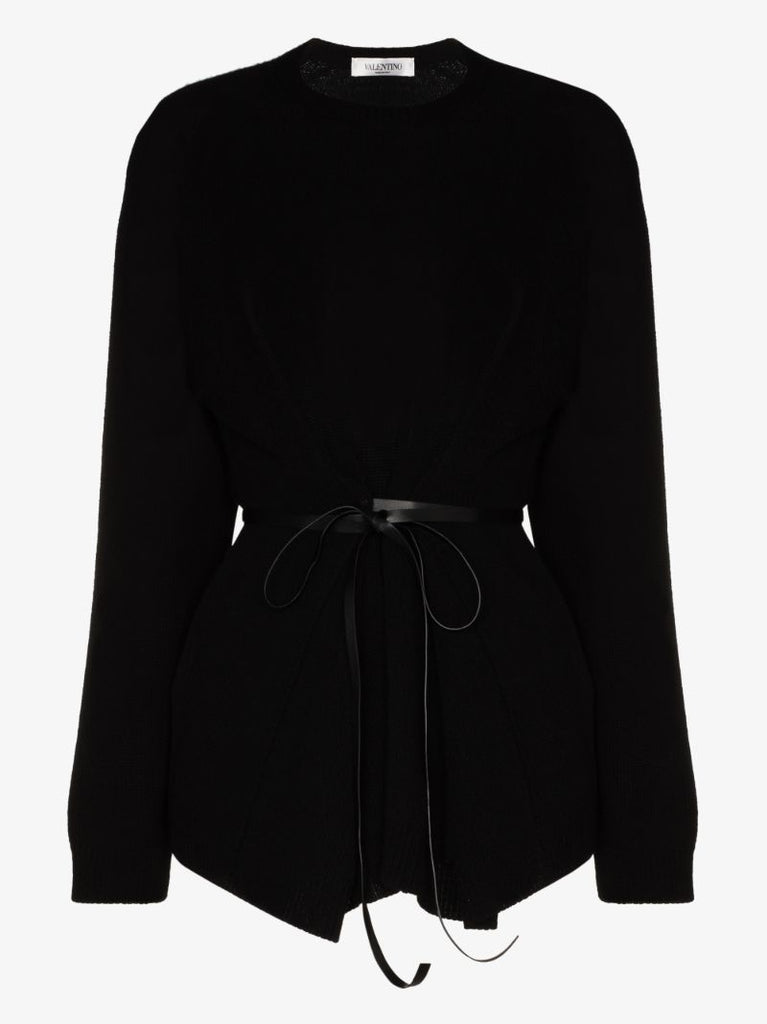 Belted Wool Sweater