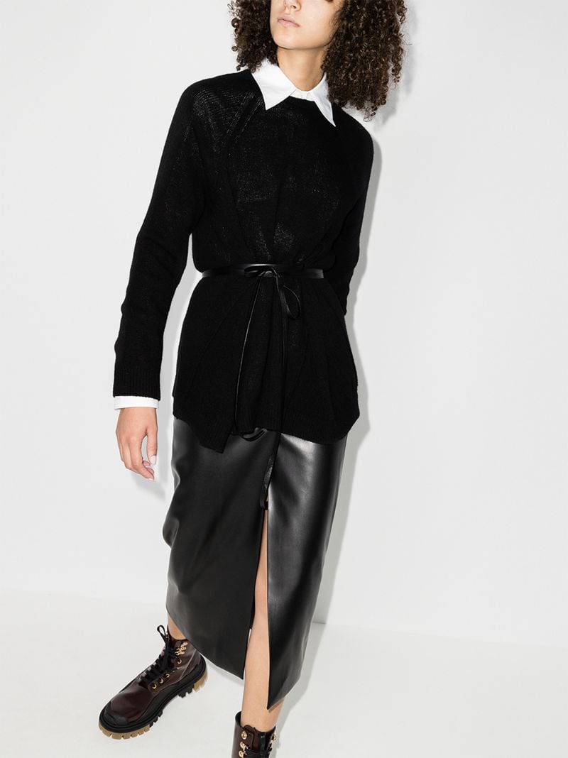 Belted Wool Sweater