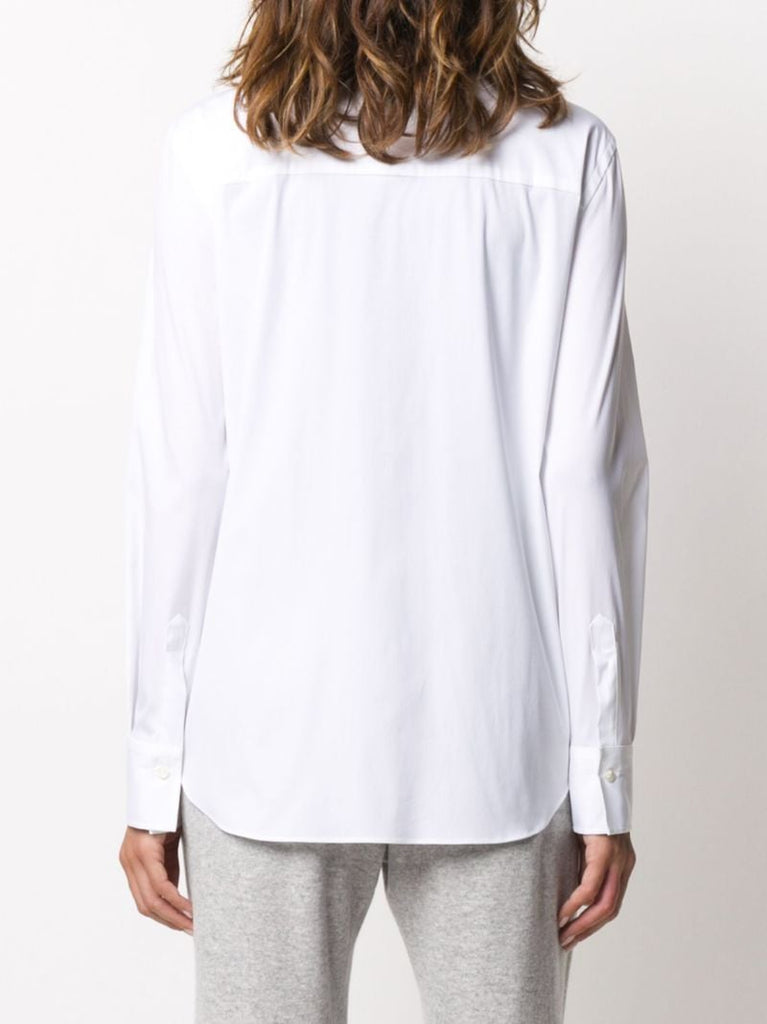 White Monili-embellished Shirt