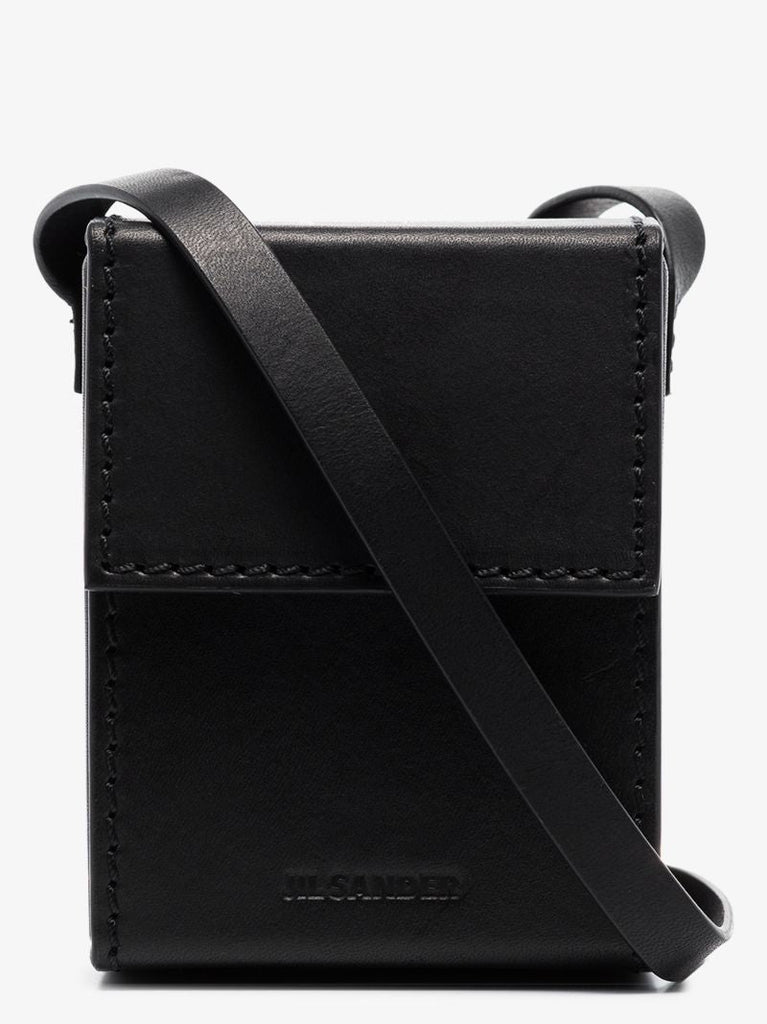 Black Cross Body Leather Bag