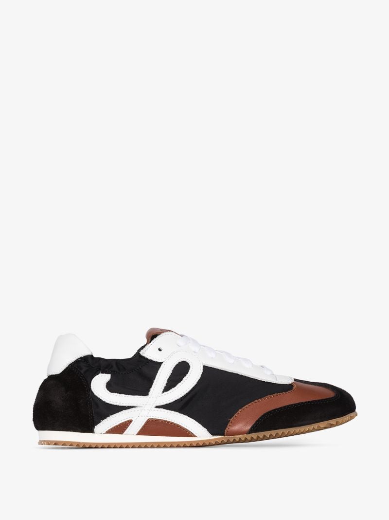 Black Ballet Runner Suede Sneakers