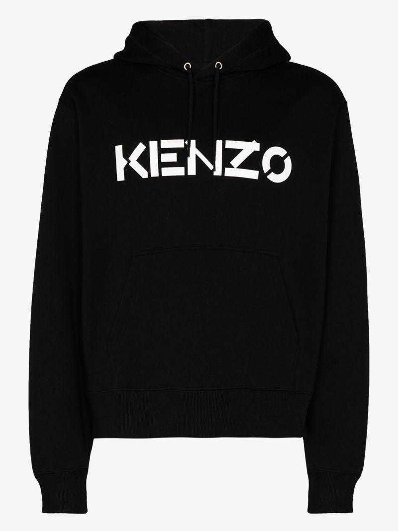 Logo Print Cotton Hoodie