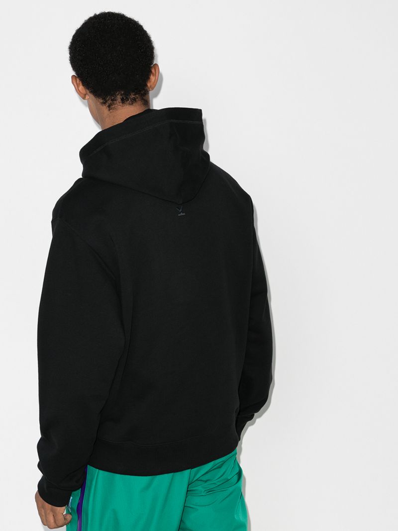 Logo Print Cotton Hoodie