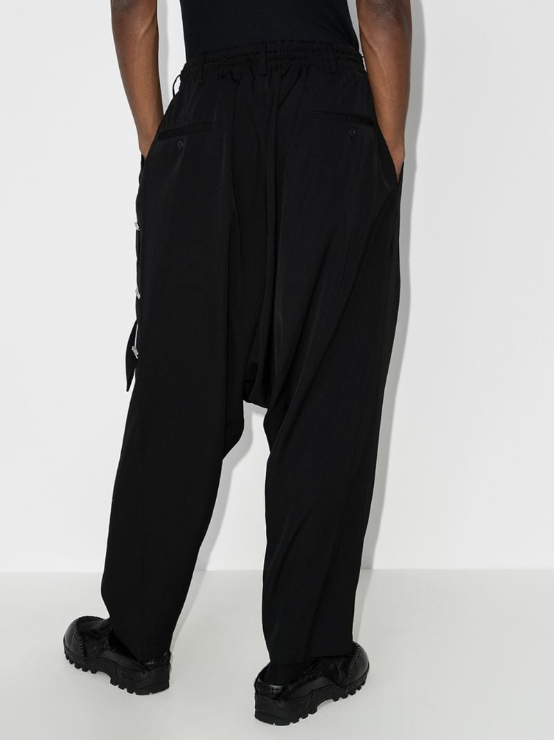 Side Zip Wool Trousers