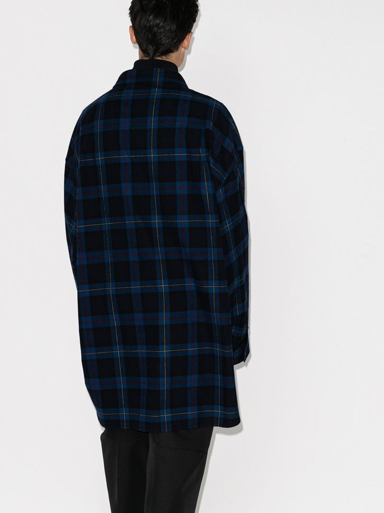Oversized Checked Cotton Shirt