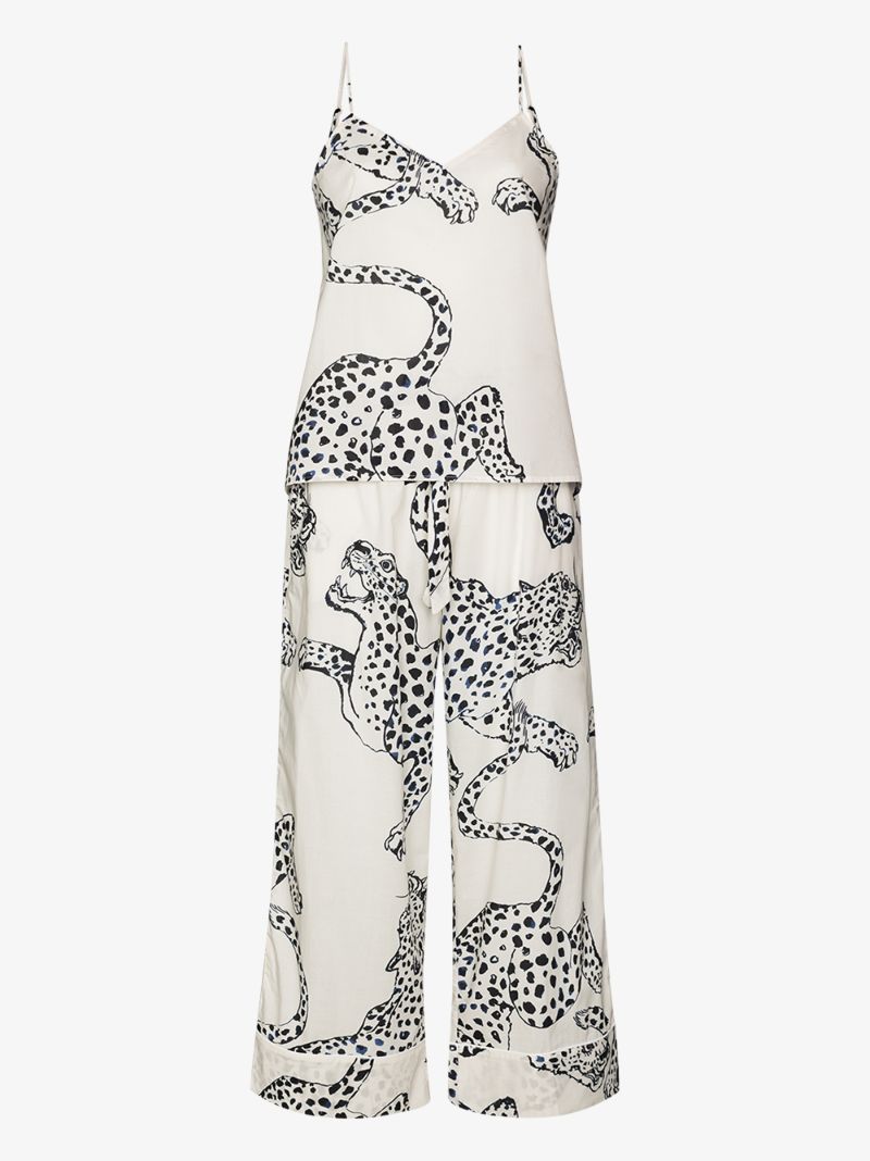 Jaguar Print Cotton Pyjamas
