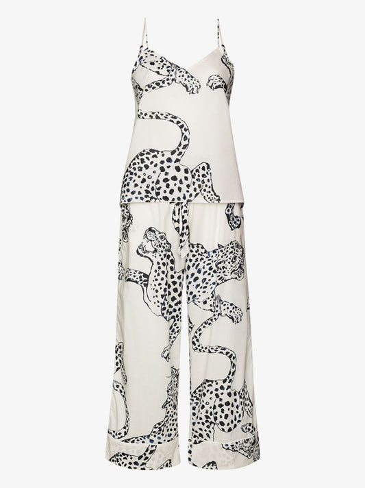Jaguar Print Cotton Pyjamas