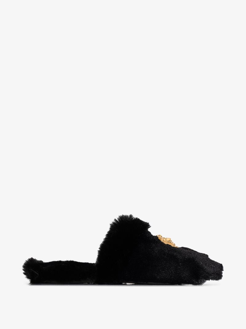 Black Medusa Logo Slippers