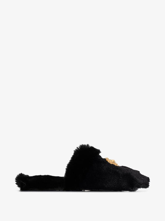 Black Medusa Logo Slippers