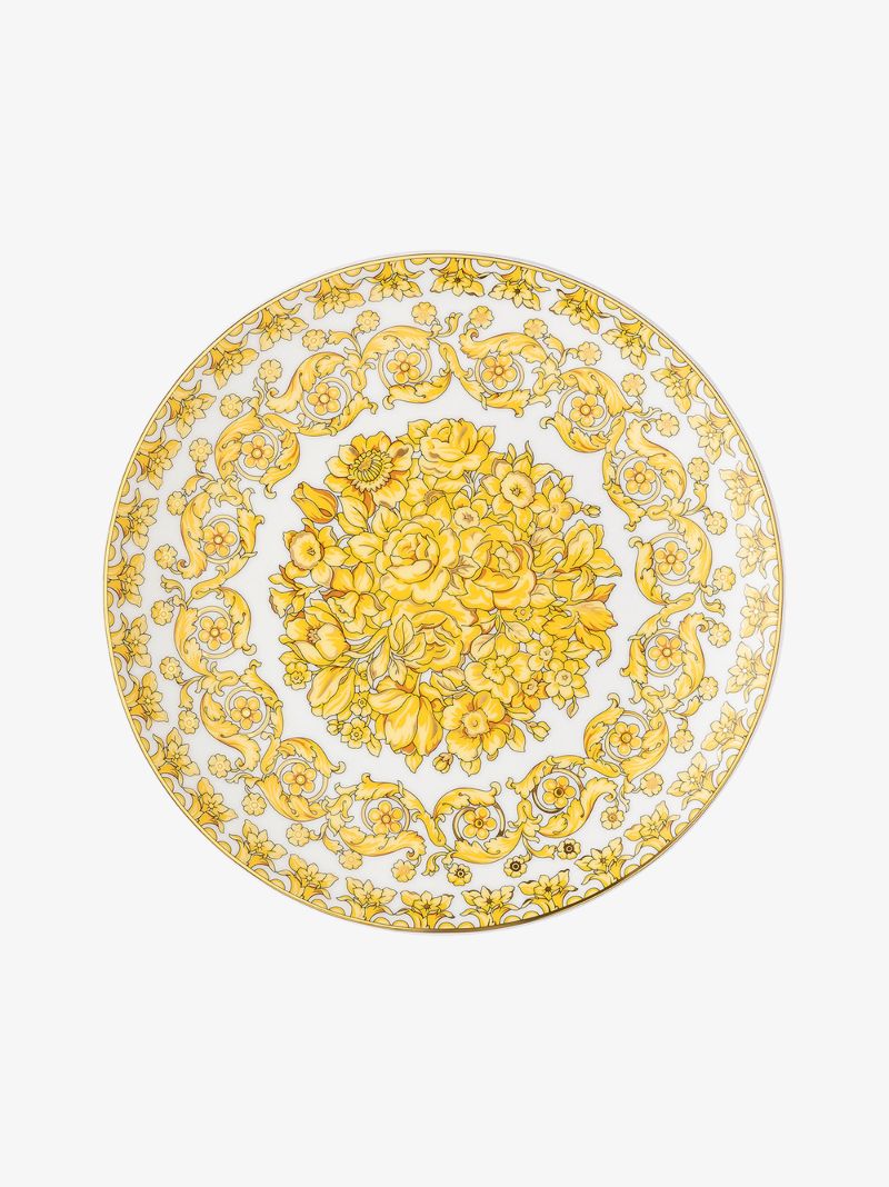 White Medusa Rhapsody Porcelain Dinner Plate