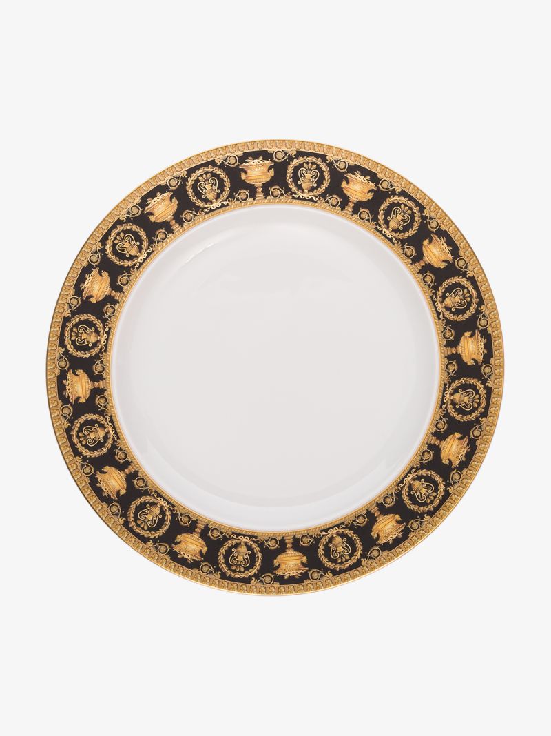 White I Love Baroque Porcelain Plate