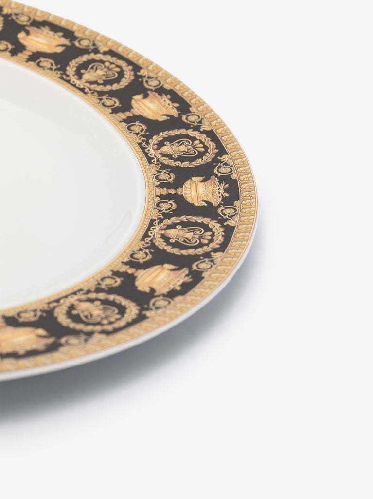 White I Love Baroque Porcelain Plate