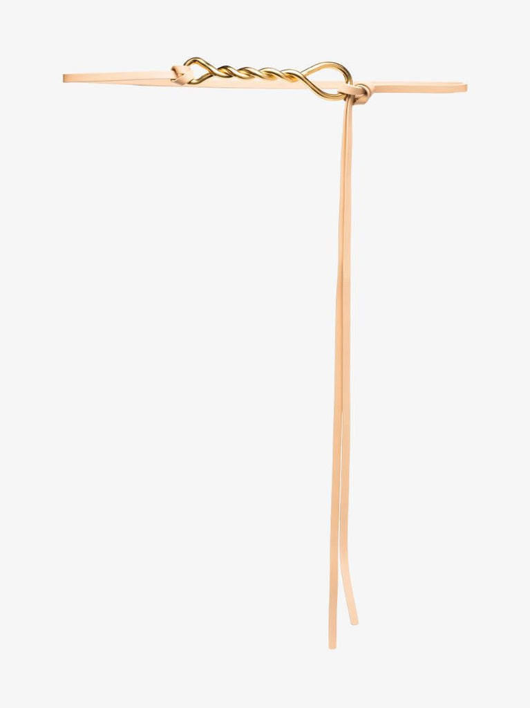 Neutral Twist Buckle Leather Belt
