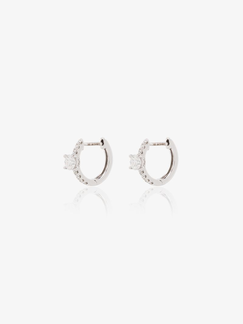 18k White Gold Diamond Earrings