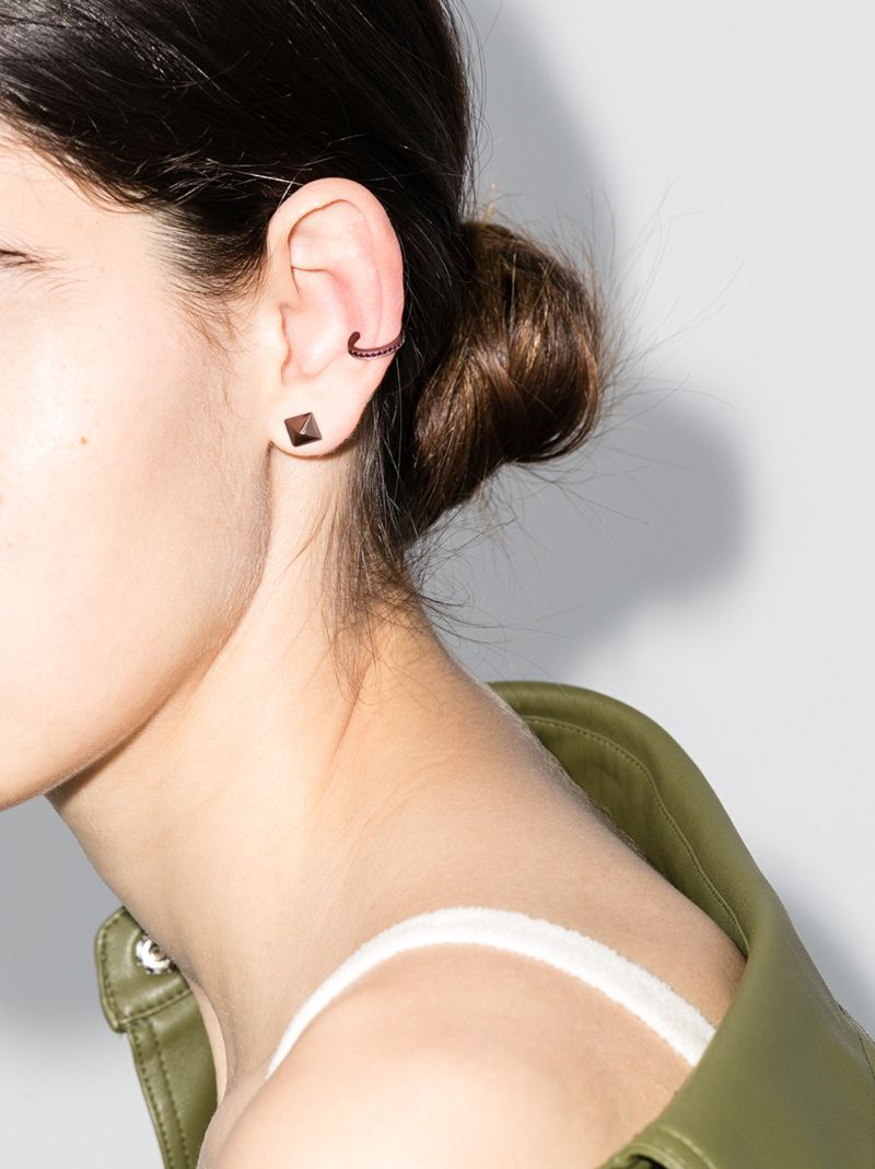 18k Rose Gold Ruby Ear Cuff