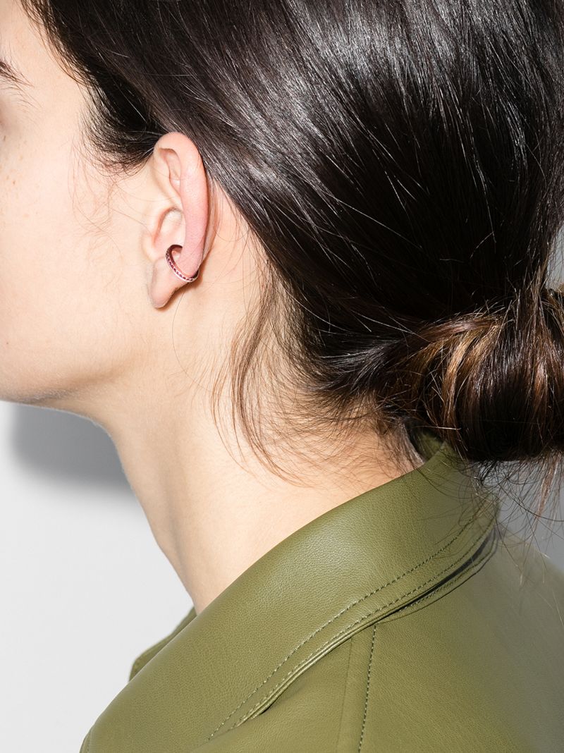 18k Rose Gold Ruby Ear Cuff