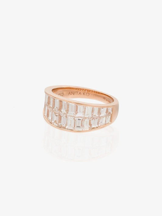 18k Rose Gold Galaxy Diamond Ring