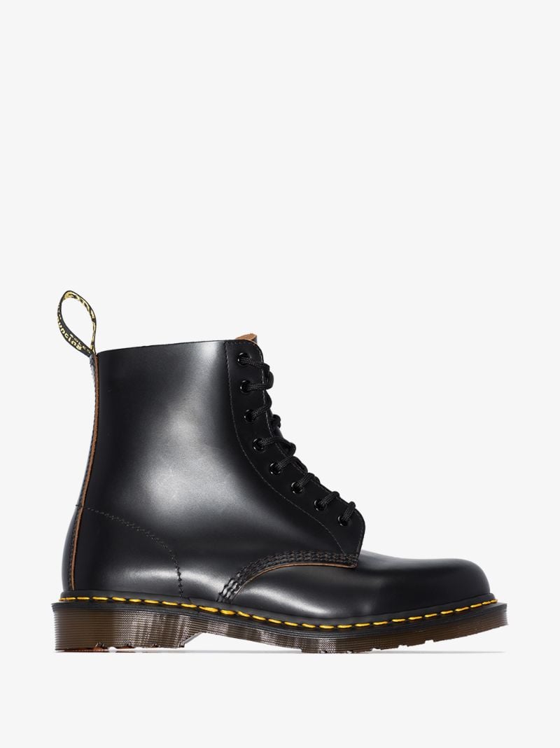 Black 1460 Vintage Leather Boots