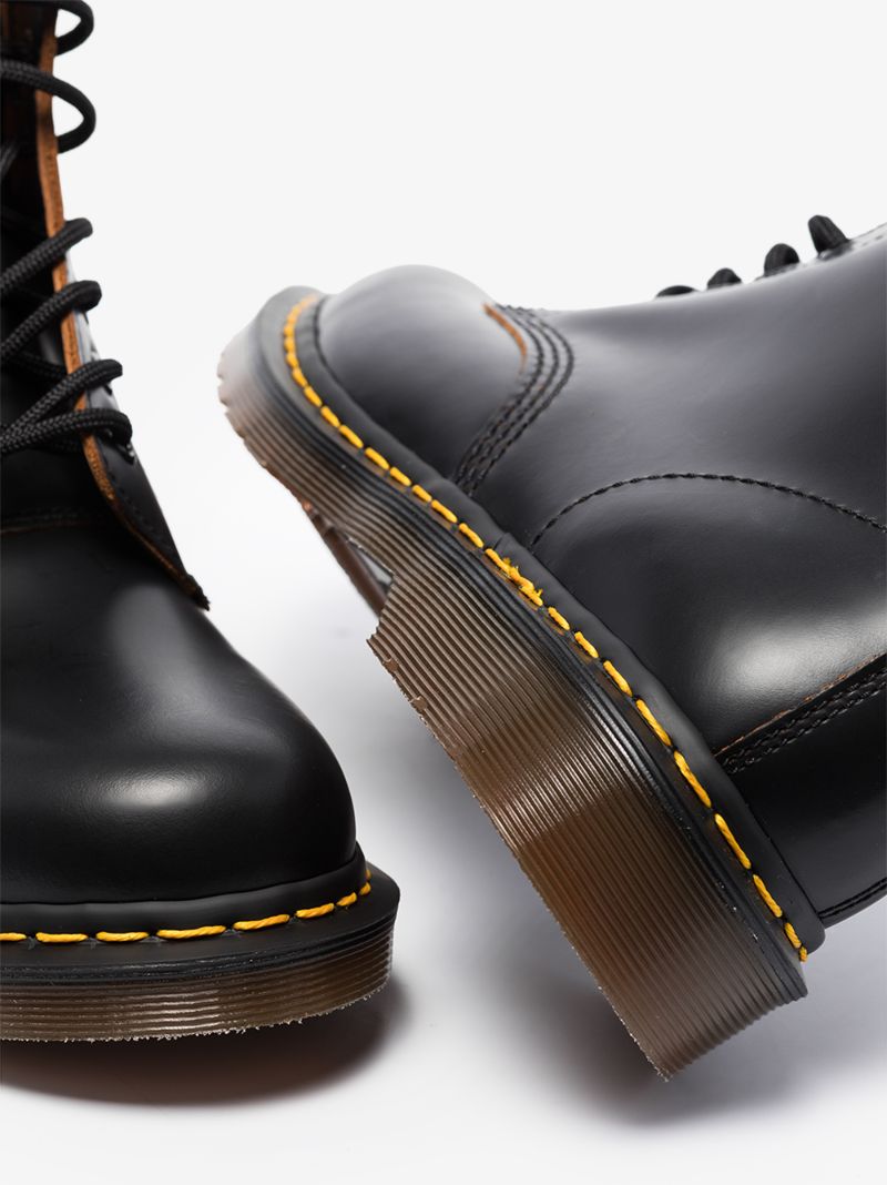 Black 1460 Vintage Leather Boots