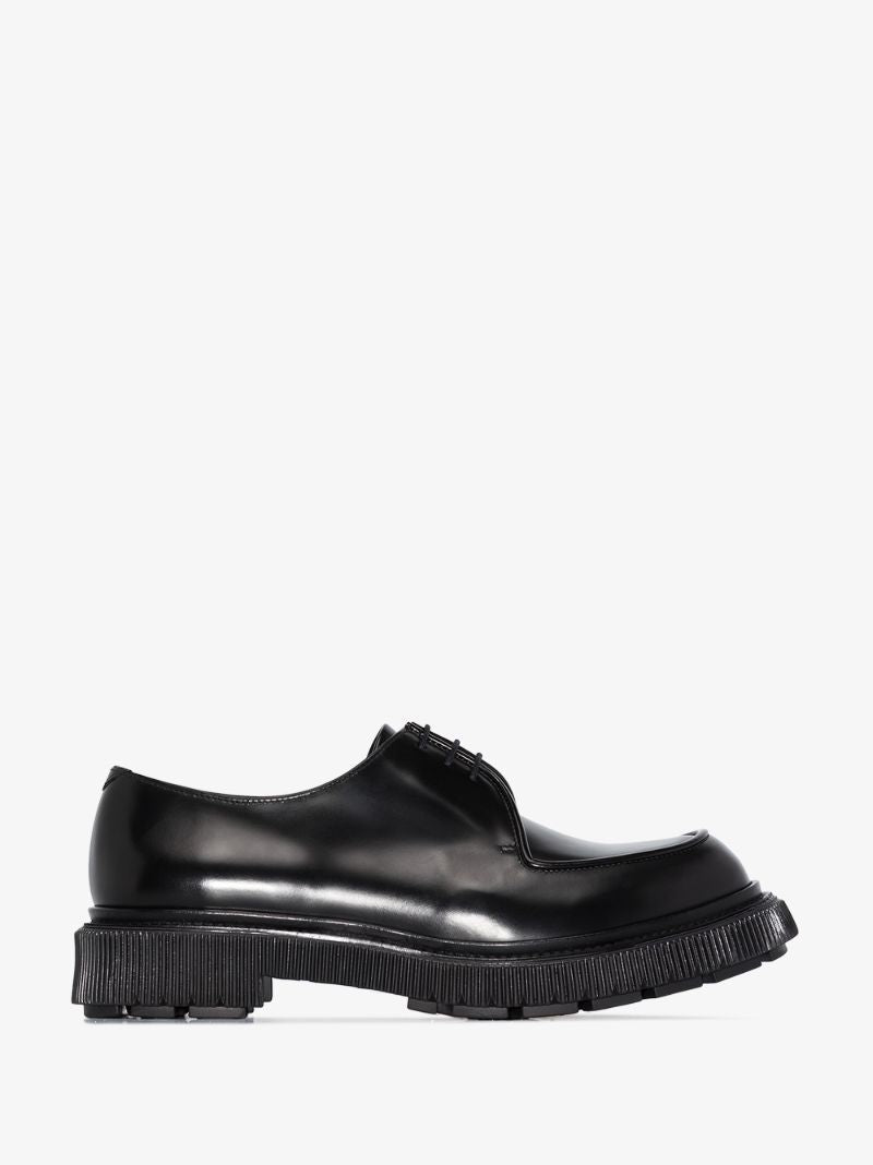 Black Type 124 Leather Derby Shoes