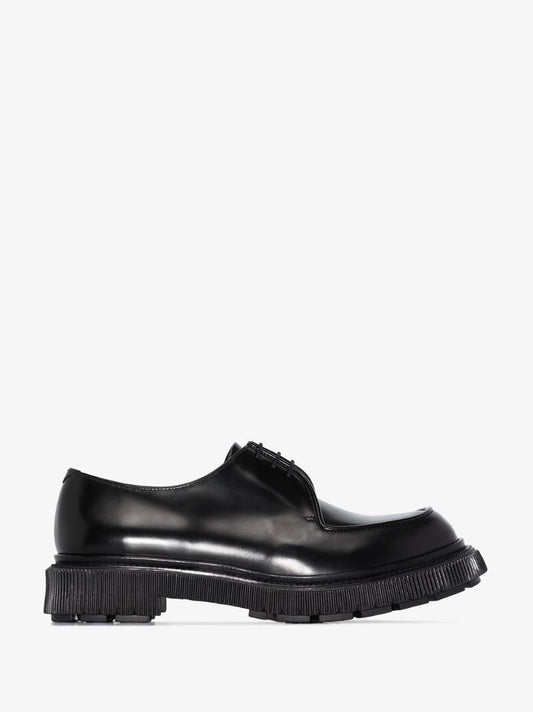 Black Type 124 Leather Derby Shoes