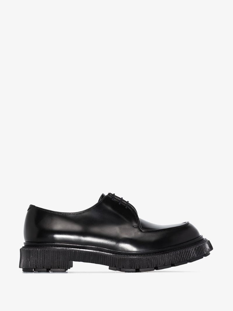 Black Type 124 Leather Derby Shoes