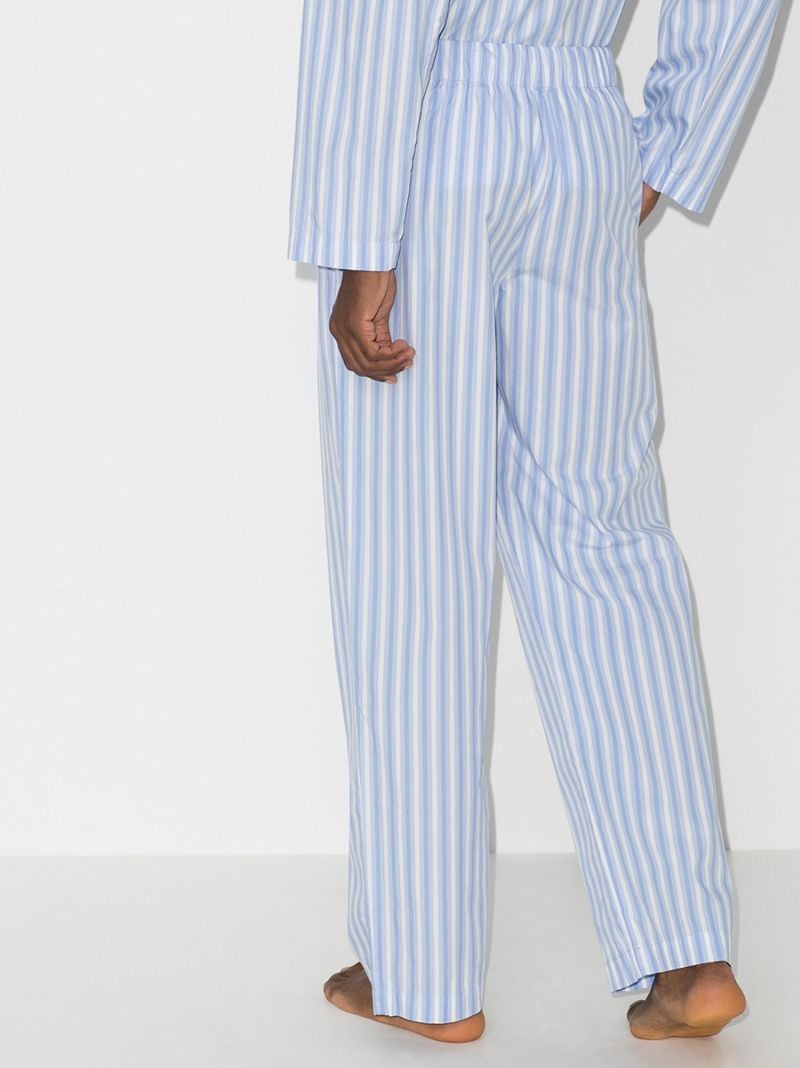 Organic Cotton Striped Pyjama Trousers