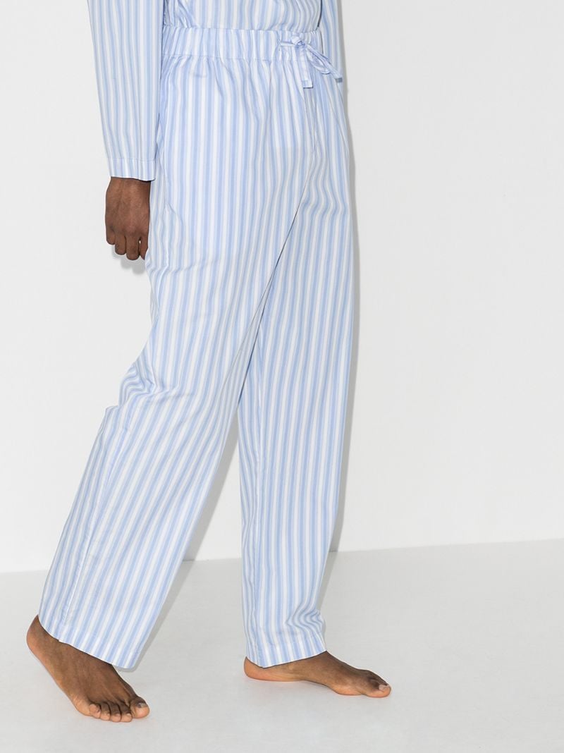 Organic Cotton Striped Pyjama Trousers