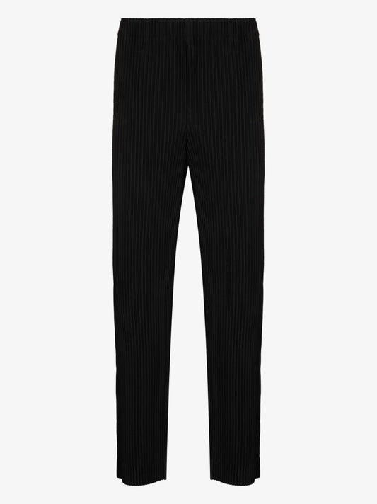 Basics PlissÃ_x0083_Â© Straight Leg Trousers