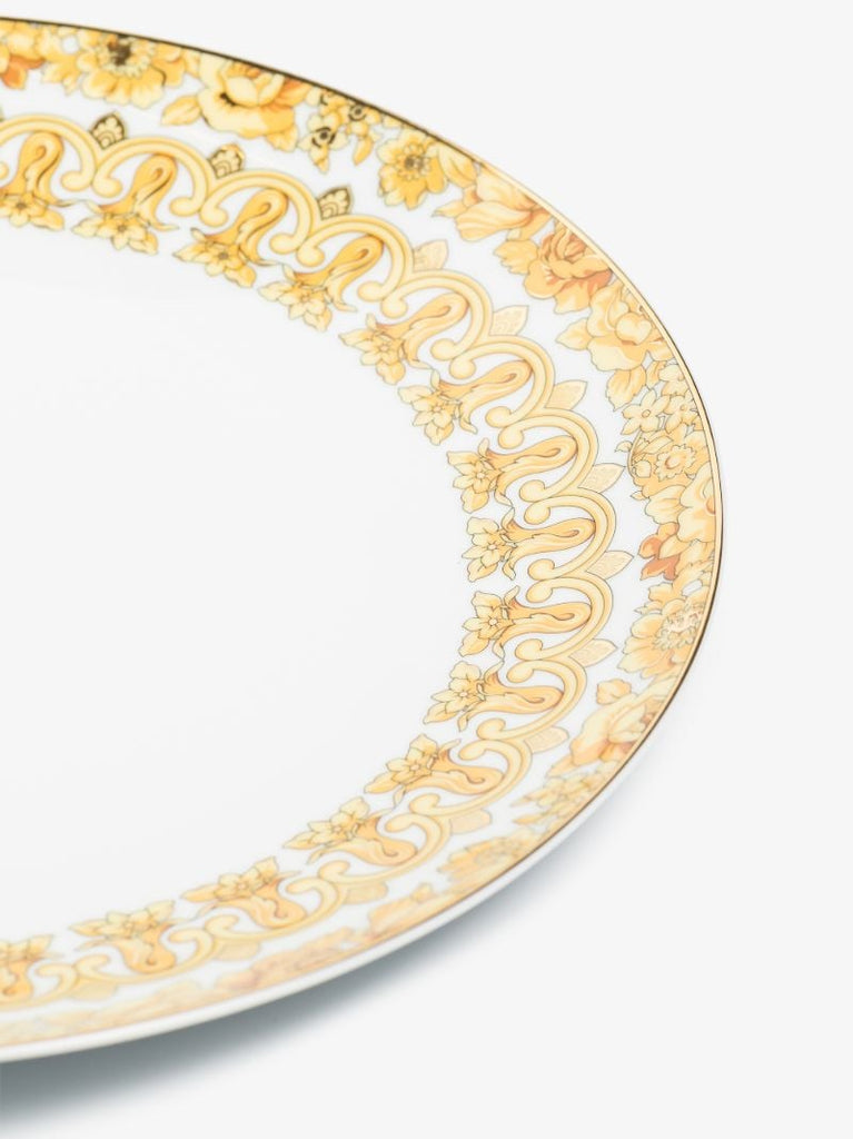White Medusa Rhapsody Porcelain Dinner Plate