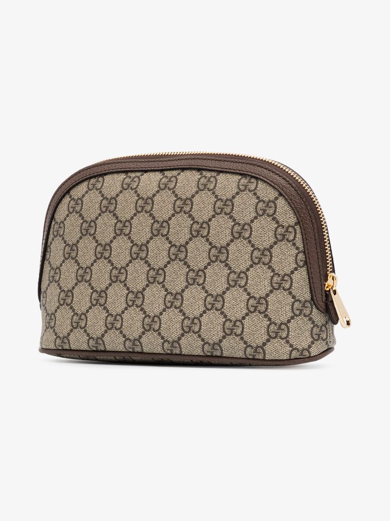 Brown Ophidia Gg Supreme Makeup Bag