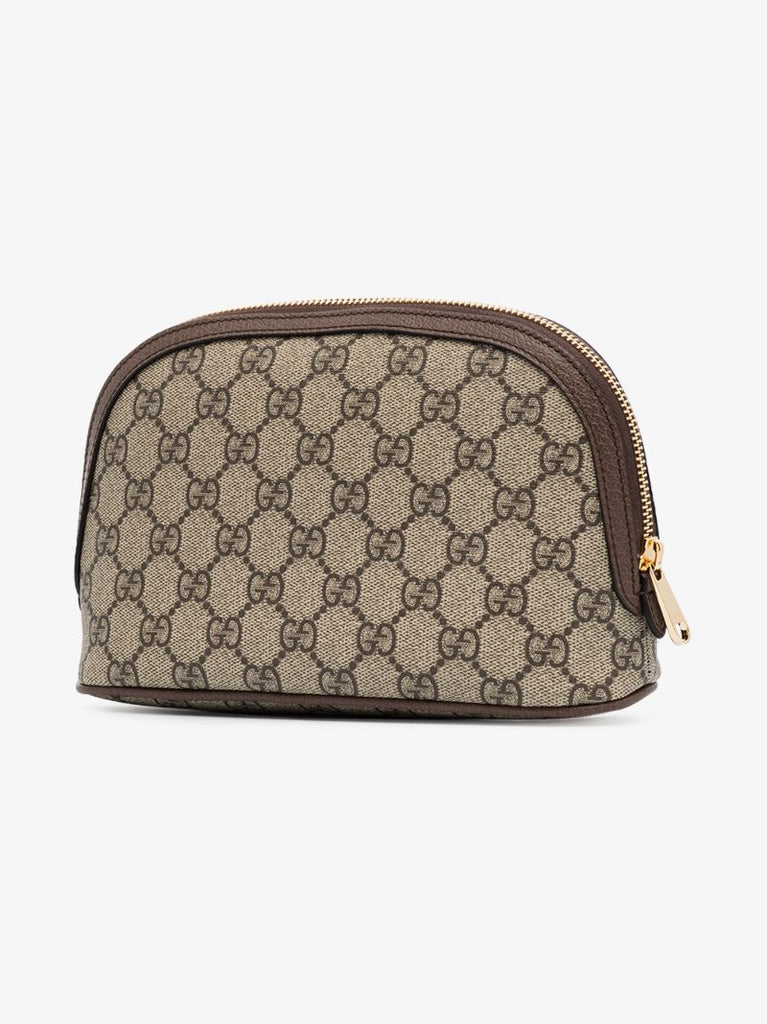 Brown Ophidia Gg Supreme Makeup Bag